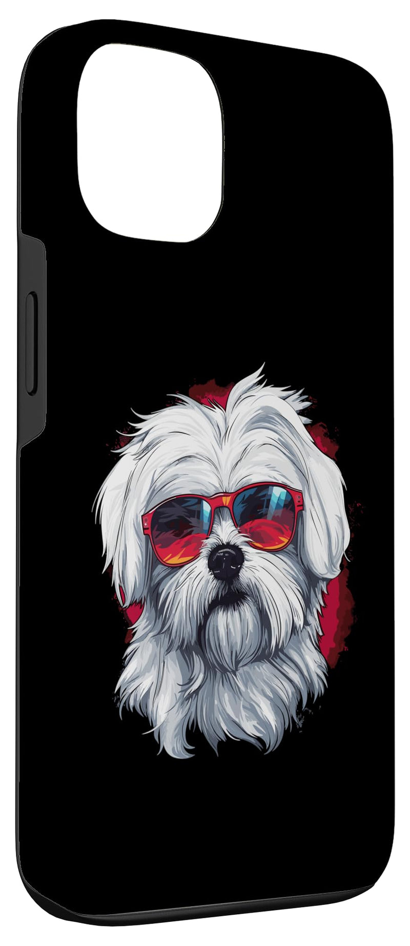 iPhone 13 Maltese Dog Breed Pet with Sunglasses Case iPhone 13