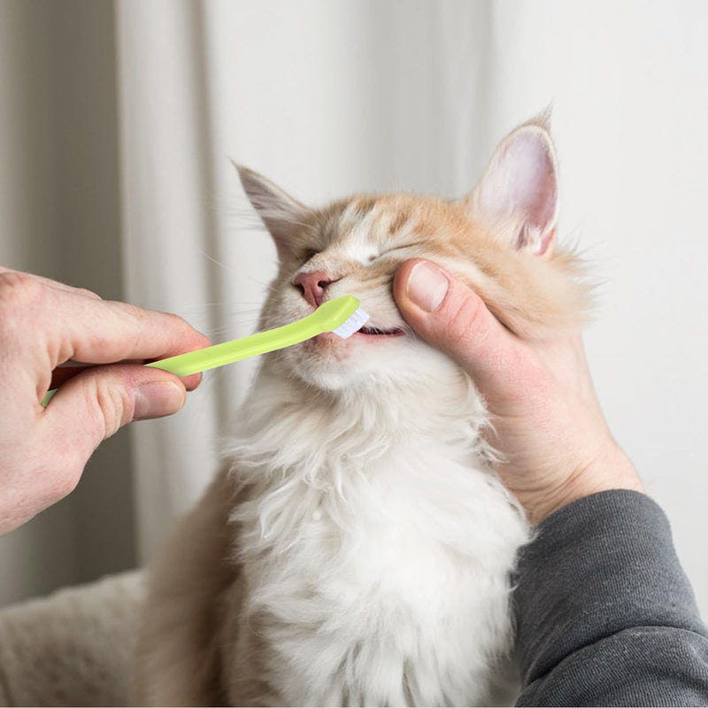 8-Piece Dog Toothbrush Set, Soft Dog Toothbrush for Small Dogs, Cats, and Puppies, Mini Portable Travel-Friendly and Easy to Use for Puppies