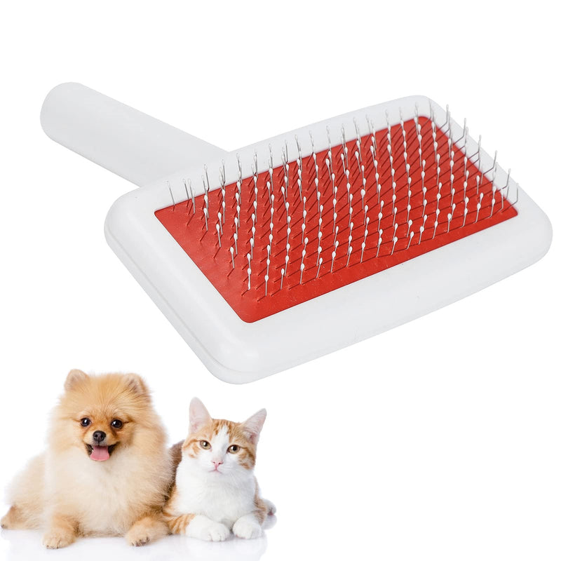Cleaning Slicker Brush, Pet Grooming Tool Pet Brush Comfortable Design Smoothly Plastic+Stainless for Fluffing for Small Pets for Medium Pets for Tidying - PawsPlanet Australia