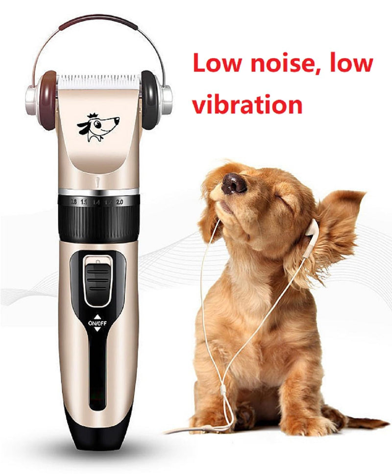 Dog Clippers Grooming Kit and Paw Trimmer,Cordless,Low Noise, Electric Quiet,Rechargeable, Dog Trimmer Grooming, Pet Hair Clippers for Thick Coats,Shaver for Small and Large Dogs Cats - PawsPlanet Australia