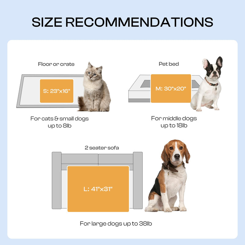 Luciphia 1 Pack 3 Calming Dog Blanket Fluffy Premium Fleece Pet Blankets Soft Sherpa Throw for Dogs Puppy Cat Grey/Beige/HazeBlue Large (41" x31") Large (Pack of 3) - PawsPlanet Australia