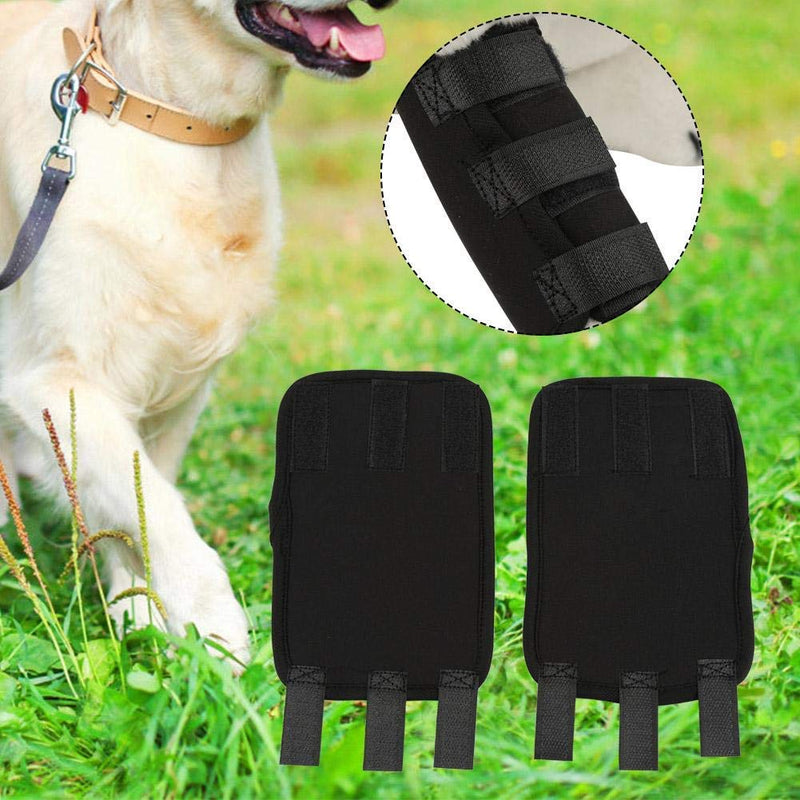 1 Pair of Dog Front Legs Brace Wounds Joint Pet Surgical Injury Bandage Wrap (M)