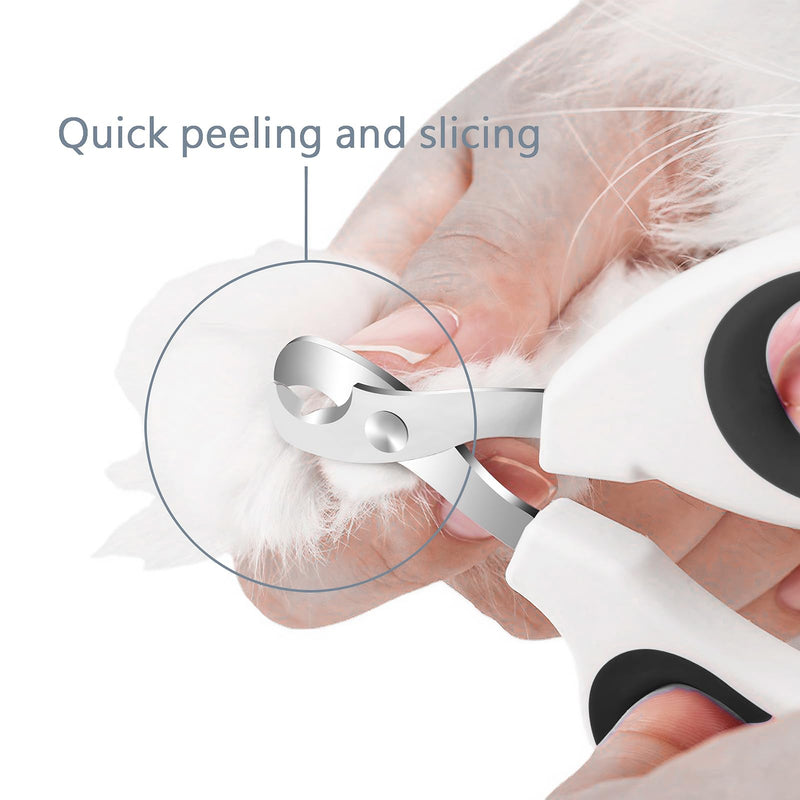 Cats & Dogs Pets Nail Clippers & Trimmers Rabbit Nail Clippers cat Nail Clippers for Indoor Cats cat Claw Clippers with Safety Guard Professional Grooming Tool for Cat Kitten Small Black - PawsPlanet Australia