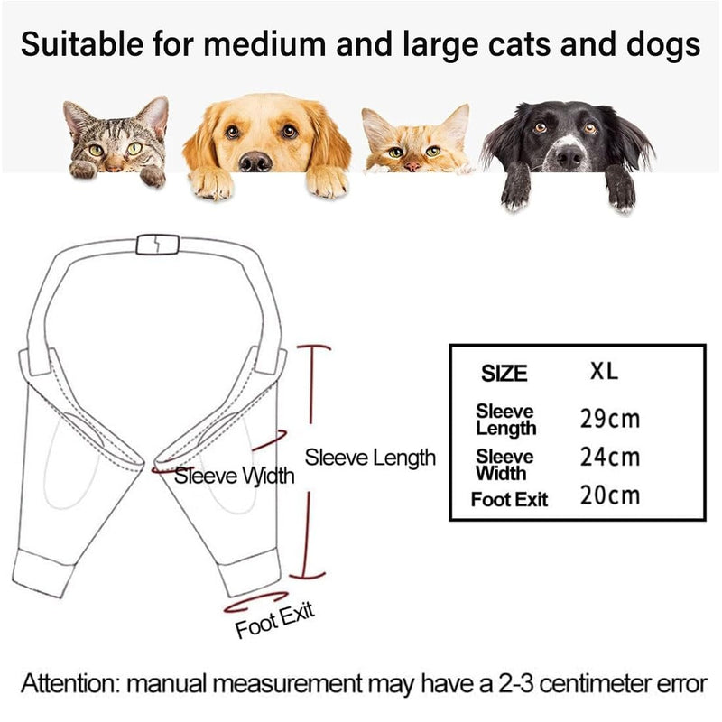 Dog Leg Protector Elbow Brace Dog Prevents Licking Wounds Helps with Arthritis (XL for Medium and Large Dogs) Xl