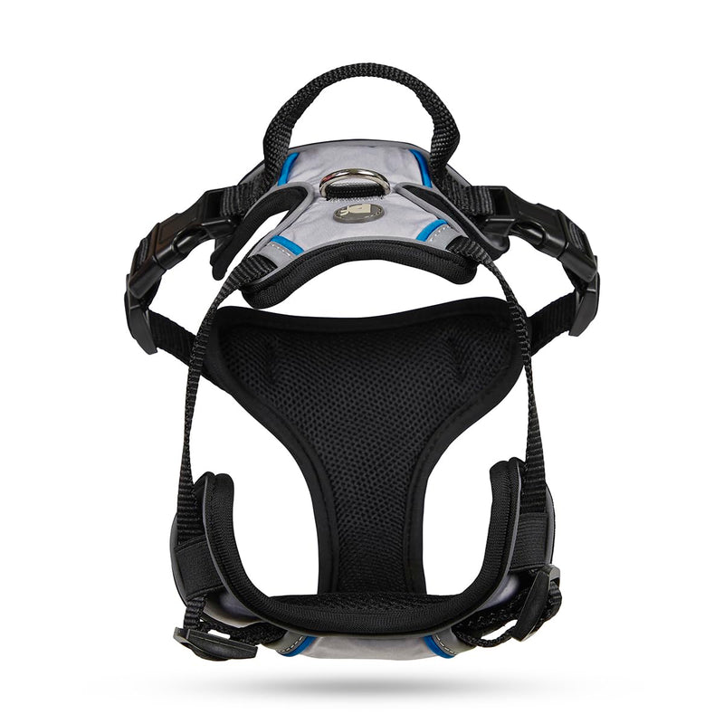 Petface Outdoor Paws Adventure Dog Harness, Silver/Grey, Medium (Pack of 1) Grey