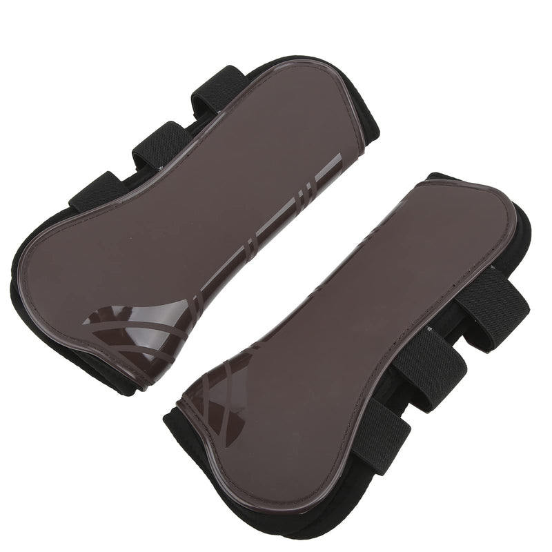 Horse Boots for Front and Hind Legs, 4Pcs PU Horses Tendon Fetlock Brace Guard Boots, Protective Horse Leg Wraps for Riding, Shock Absorbing, Jumping, Horse Gears(M) - PawsPlanet Australia