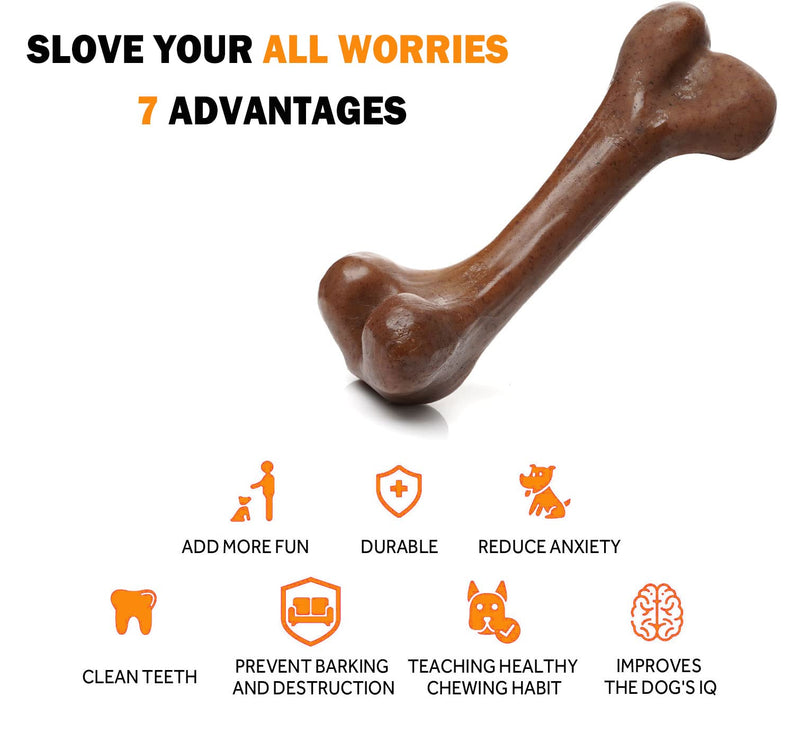 Dog Toys for Aggressive Chewers, UXVA Indestructible Nylon Bone Dogs Chew Toys, Durable Tough Puppy Teething Toys, Interactive Dog Toys for Medium Large Breed, Lifetime Replacement - PawsPlanet Australia