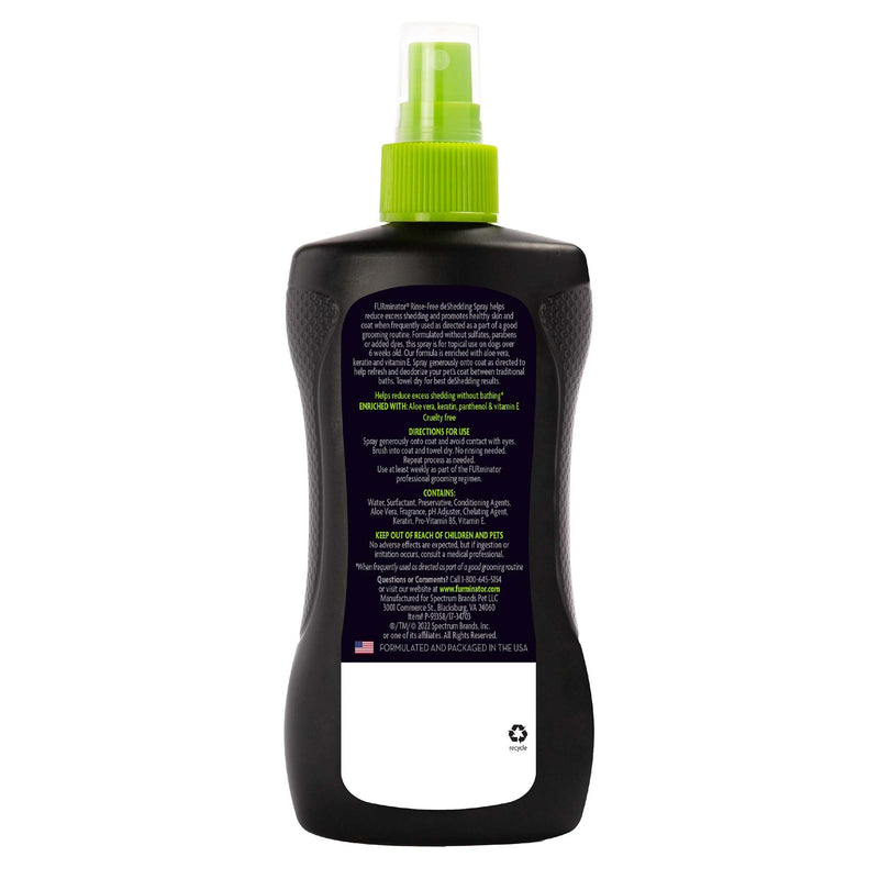 FURminator® Rinse-Free deShedding Spray For Dogs, Helps Reduce Excess Shedding And Refreshes Between Baths, 8.5 Fluid Ounces Waterless Shampoo 8.5 oz - PawsPlanet Australia