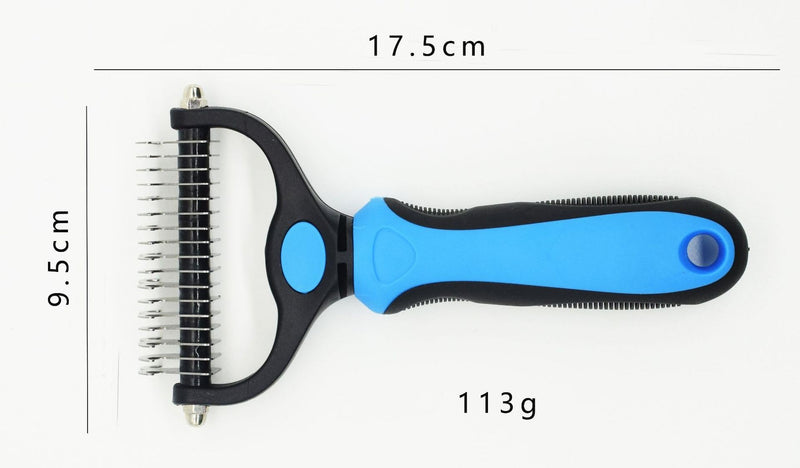 Pet Grooming Glove & Deshedding Brush for Dogs & Cats – Shedding Control Glove, Fur & Hair Remover Mitt, Gentle Grooming & Massage Tool – One Size Fits All, Blue - PawsPlanet Australia