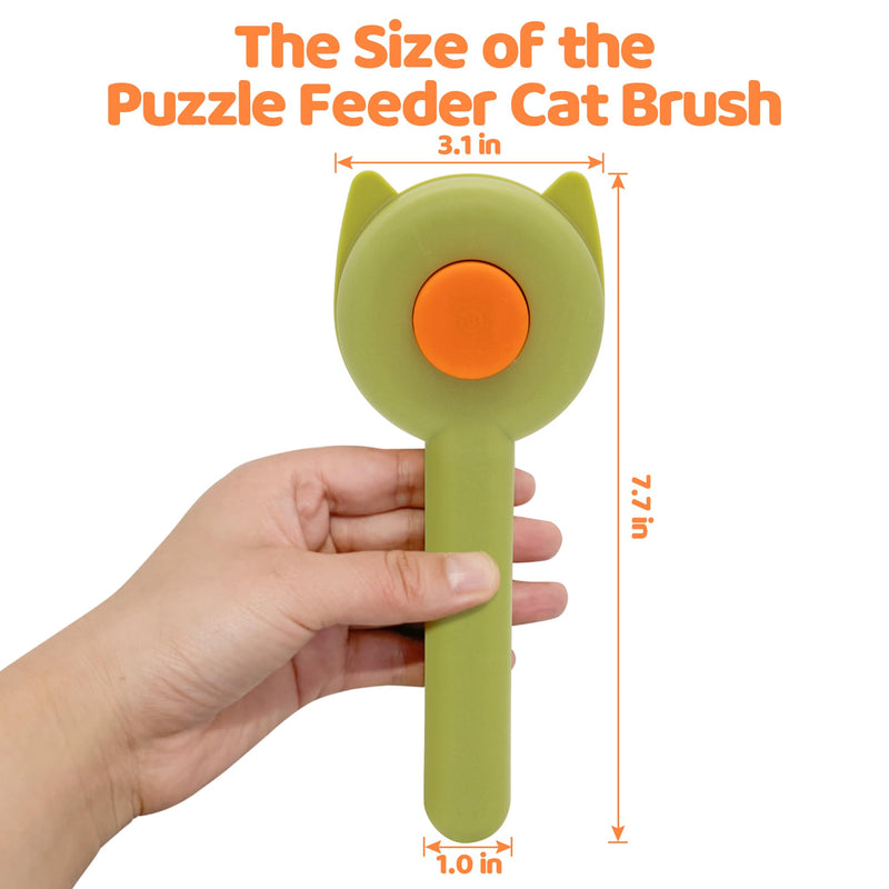 Cat Brush for Indoor Cats Shedding,One-Click Easy Cleanup Pet Hair Removal Tool, Grooming Brush for Both Long and Short Haired Cats and Dogs - PawsPlanet Australia