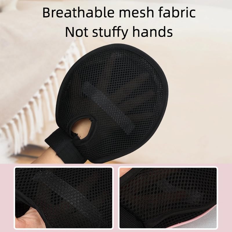 2PC Pet Hair Removal Glove for Cats & Dogs | Electrostatic Pet Hair Remover Glove | Washable Dog Bath Brush for Shedding | Grooming Brush Tool for Furniture Clothes Bed Sheets Couch Carpet Car Seat - PawsPlanet Australia