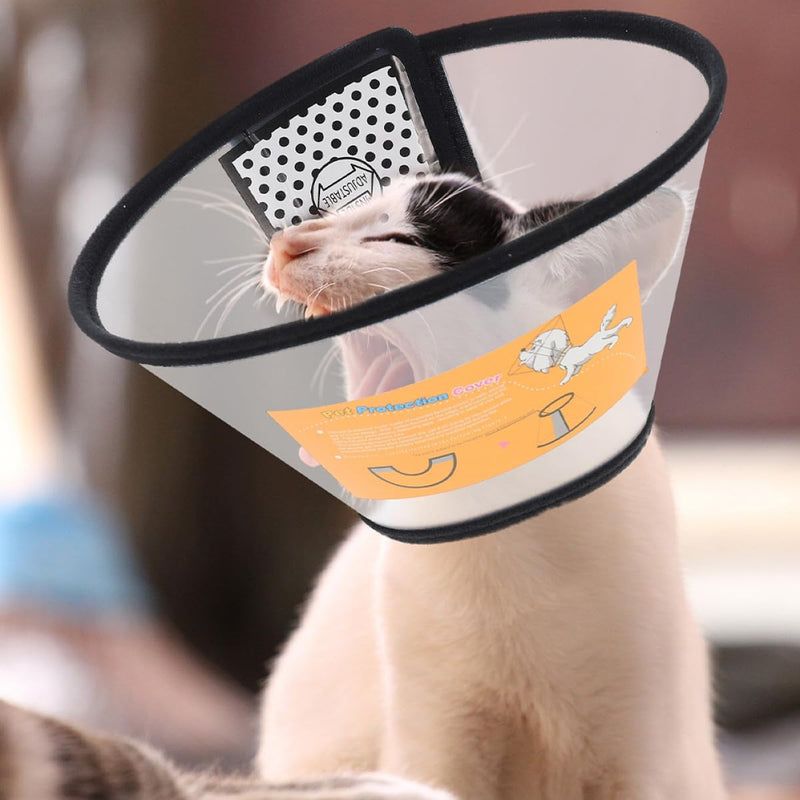 BESTYASH Soft Protective Collar made of Breathable PP Material, Adjustable, Prevents Licking and Chewing, Comfortable Recovery Collar for Cats and Dogs, Pet Collar