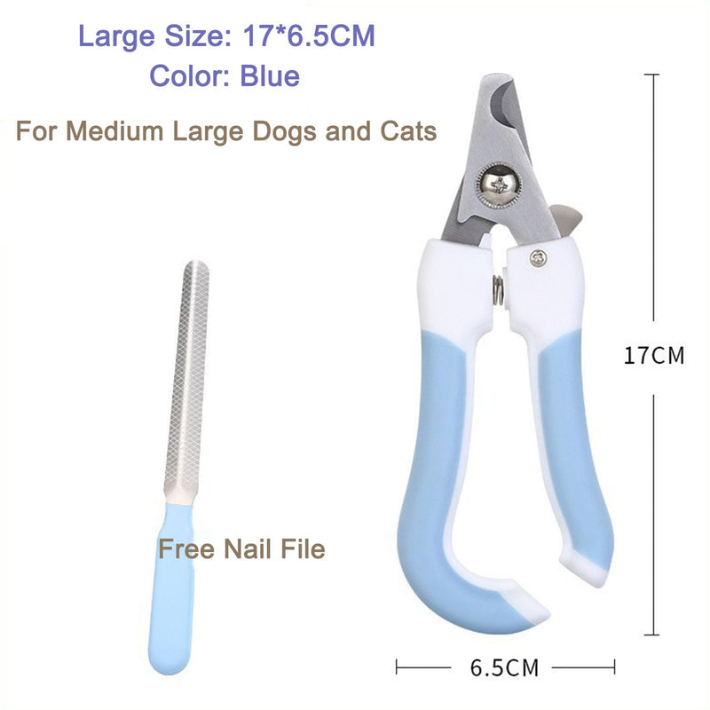 Pets Nail Clippers and Trimmers-with Safety Guard to Avoid Overcutting, Free Nail File, Razor Sharp Blade-Professional Grooming Tool for Pets,Suit for All Dogs and Cats (Small Size) Small size - PawsPlanet Australia