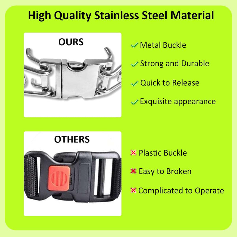 Dog Collar with Quick Release, Adjustable Dog Collar Suitable for Small, Medium, and Large Dogs (M) M - PawsPlanet Australia