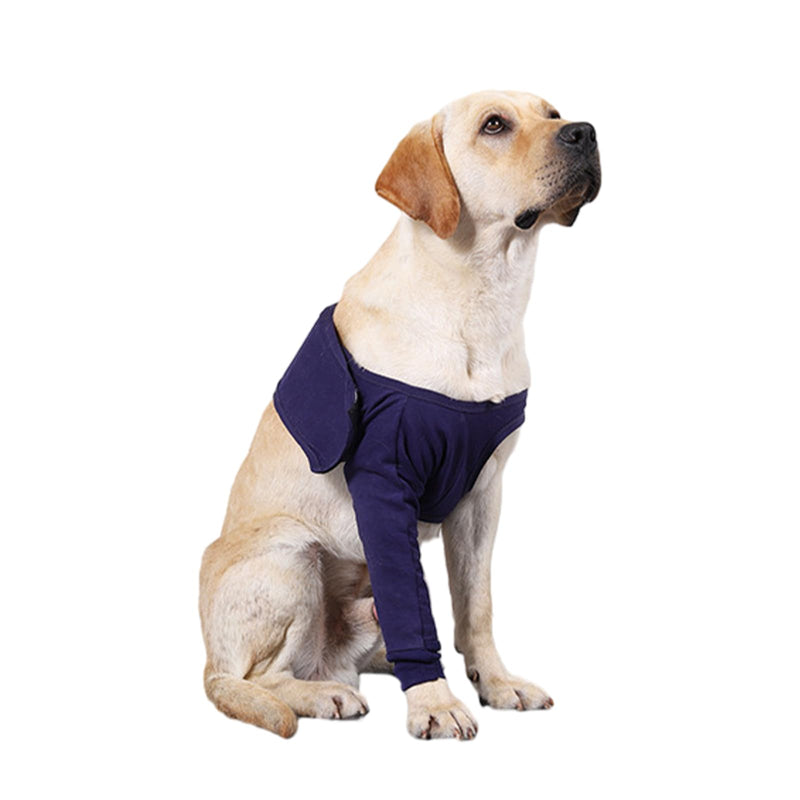 Joyan Dog Surgery Recovery Sleeve, Dog Knee Brace, Elbow Bandage Protector, Pet Socks for Paws Stop Licking, for Front Right & Left Leg, Wounds, Bandages, Anti-Licking for Dogs, Blue, L