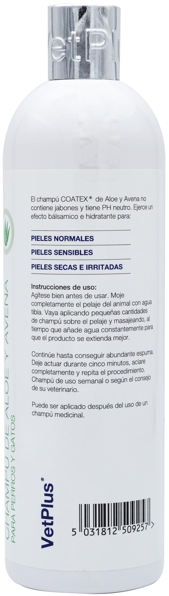 VetPlus Coatex Aloe and Oatmeal Shampoo - 500 ml - PawsPlanet Australia