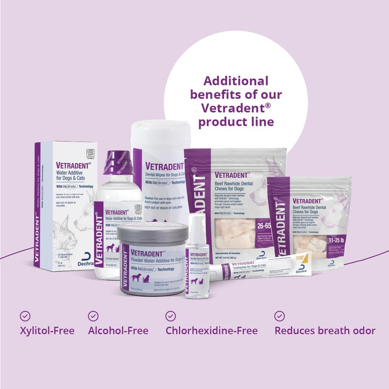 Vetradent Dental Wipes, 60 ct 60ct White