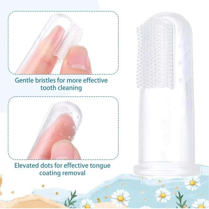 108 Pcs Dog Toothbrush Dog Finger Brushes, Soft Pet Toothbrush Pet Oral Care Dental Brush Easy Teeth Cleaning for Small Cats and Puppy