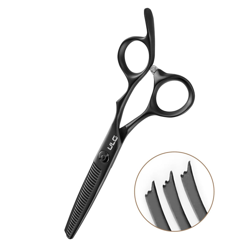ULG Texturizing Shears – Professional Stainless Steel, 30-Teeth Thinning Scissors, Teflon Coated, Deer Tooth Blades for Precise Thinning and Layering, Ideal for Stylists and Barbers Texturizing Shears-Deer Tooth Blades - PawsPlanet Australia