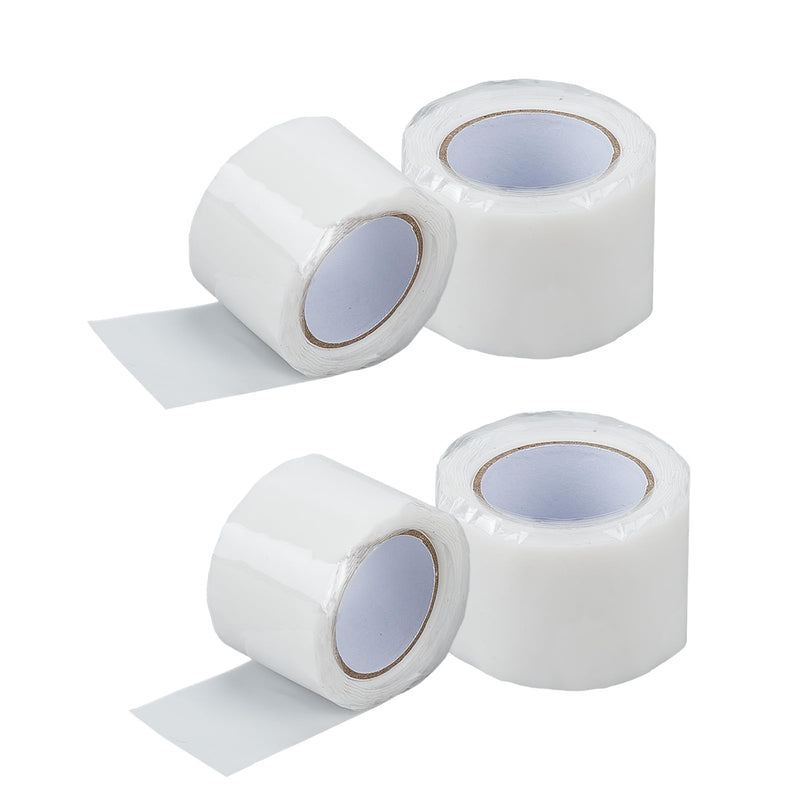 NICENEEDED 4 Rolls Horse Bit Wrap Tape, 0.98 x 3.94 Inch Silicone Horse Bit Protector, Elastic Horse Bit Guards Accessories for Equine Bit Shielding Tape Equestrian Supplies