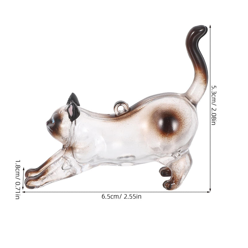 Cabilock storage bag for cat hair keychains in cat design, ABS material, practical memory box for pet hair, ideal for home and travel use