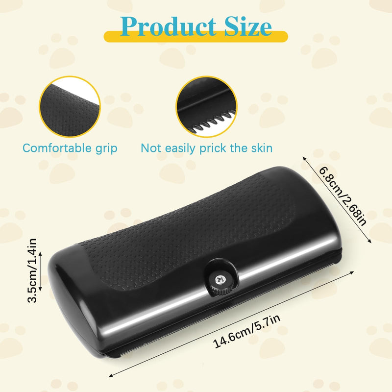 2025 Upgrade Deshedting Dog Brush & Cat Brush - Dog Undercoat Brushs with Comfort Grip, Pet Hair Removal Tool for Shedding - Fits Short Hair Pets (4 Inches) - PawsPlanet Australia