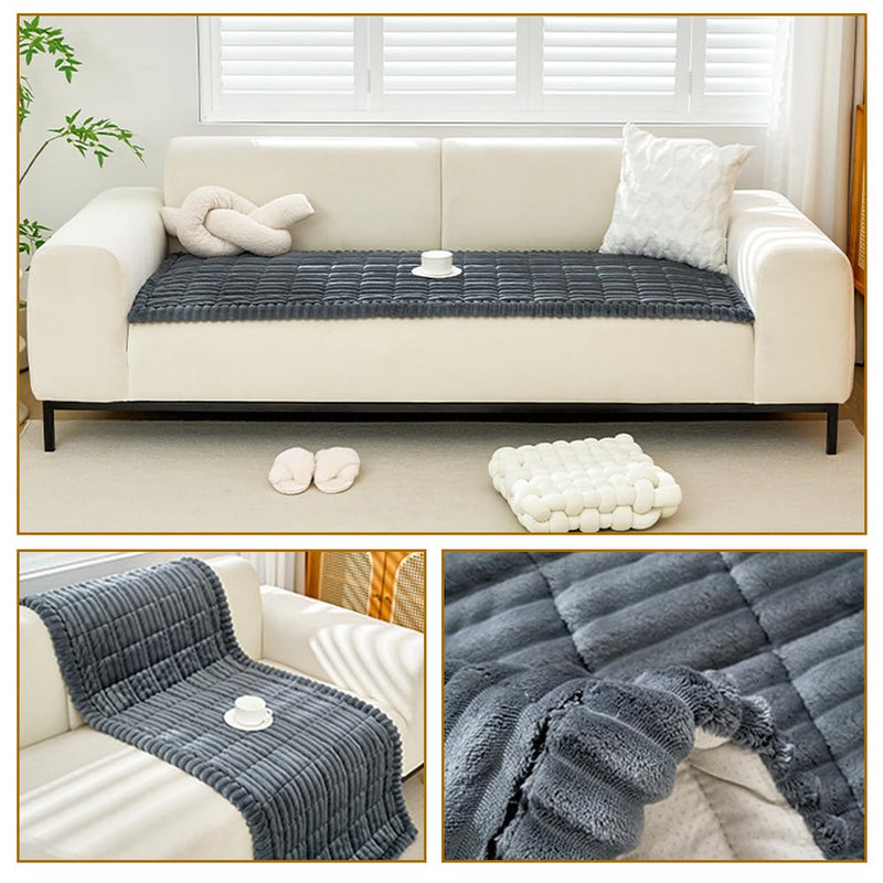 pawstrip Pet Couch Covers for Sofa Washable Dog Couch Cover Protector Anti-Slip Dog Blanket for Couches Fuzzy Couch Cushion Covers Soft Pet Sofa Cover for Furniture Plush Dog Couch Mat - PawsPlanet Australia