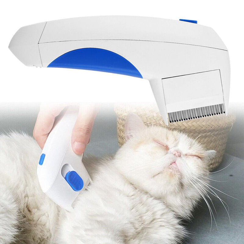 TEAFIRST Electric Flea Zapper Lice Remover Hair Comb Brush Pet Dog Cat Safe Cleaning Tool - PawsPlanet Australia