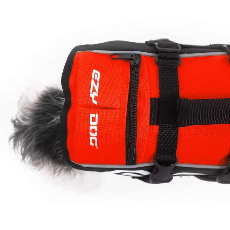 EzyDog Micro Doggy Flotation Device (DFD) XS (Length 10"-13-1/2", Girth 12"-19-1/2") Red - PawsPlanet Australia
