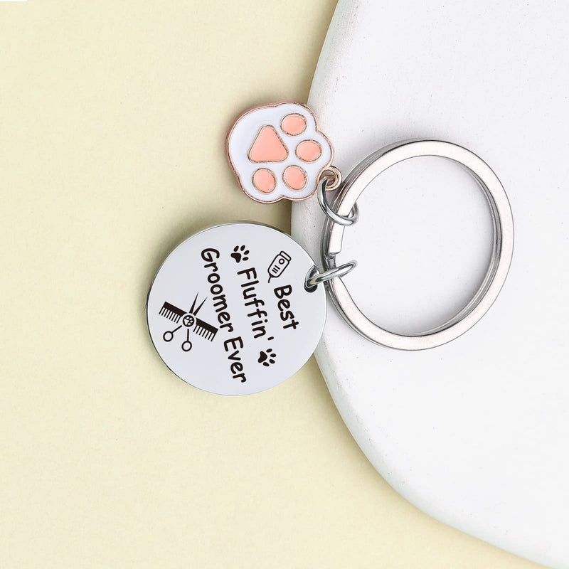 ZNOSVEI Dog Groomer Keychain Dog Groomer Gift Dog Hairdresser Keychain Pet Beautician Gift 1 Standard - PawsPlanet Australia