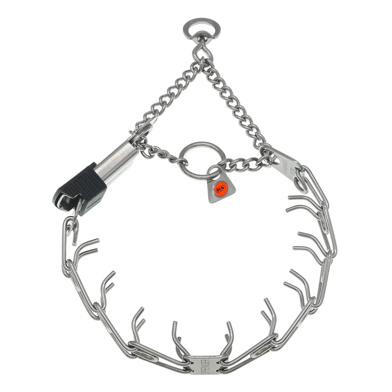 Herm Sprenger Dog Training Prong Collar with Quick Release ClicLock Buckle for Small Medium Large Dogs Stainless Steel Collar for Dogs Made in Germany (16in x 2.25mm) 16in x 2.25mm (neck size up to 13in) - PawsPlanet Australia