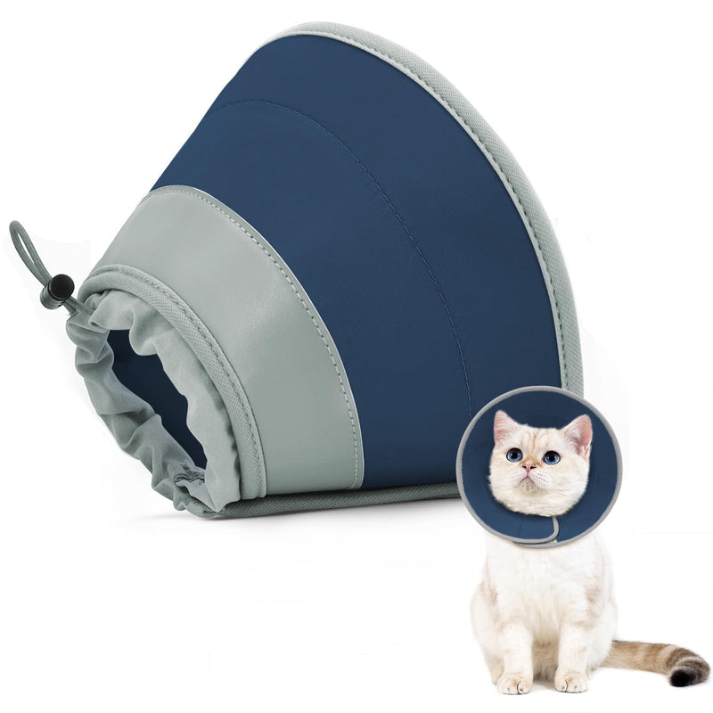 Cat Cone Collar Soft to Stop Licking, Adjustable, Foldable Lightweight Kitten Cones After Surgery