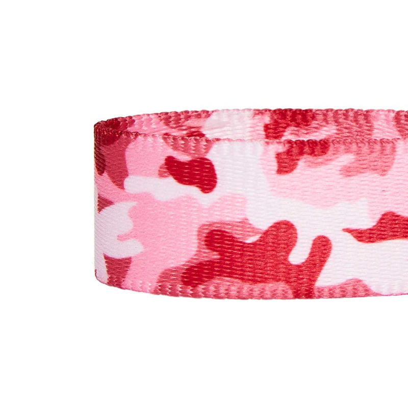 Blueberry Pet Essentials Pink Camo Print Camouflage Adjustable Dog Collar, Small, Neck 12"-16"