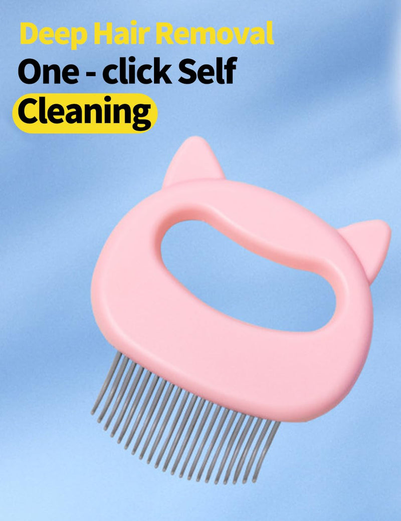 luvilly1 Pack Pink Cat Comb,Dematting Tool for Cat Dog Puppy Rabbit/Animal Lovers