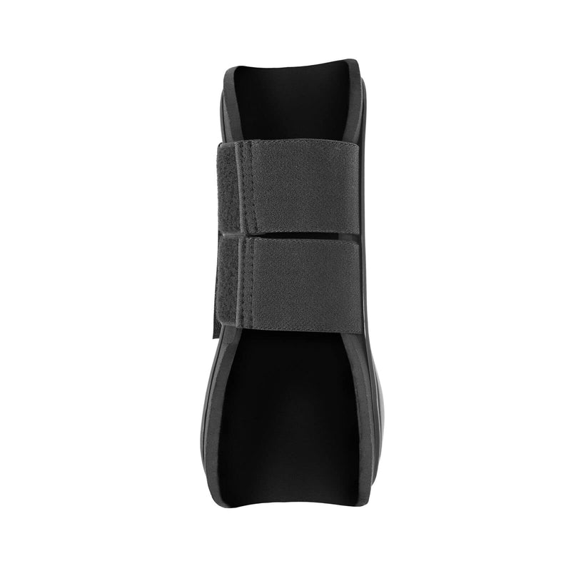 HORZE Chicago Protective Horse Tendon Boots - Lightweight Open Front Boots for Jumping, Trail Riding, and Turnout (Pair) - Black - Pony - PawsPlanet Australia