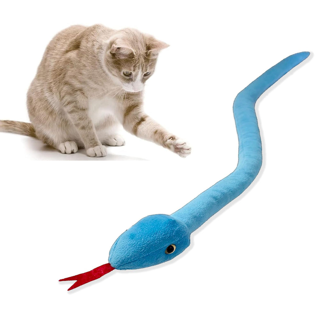 Snake Cat Toy for Indoor Cats, Cat Catnip Toy, Soft Plush Toy for Cat, Cat Chew Toy, Fun Gift Toy for Active Indoor Kitten and Adult Cats