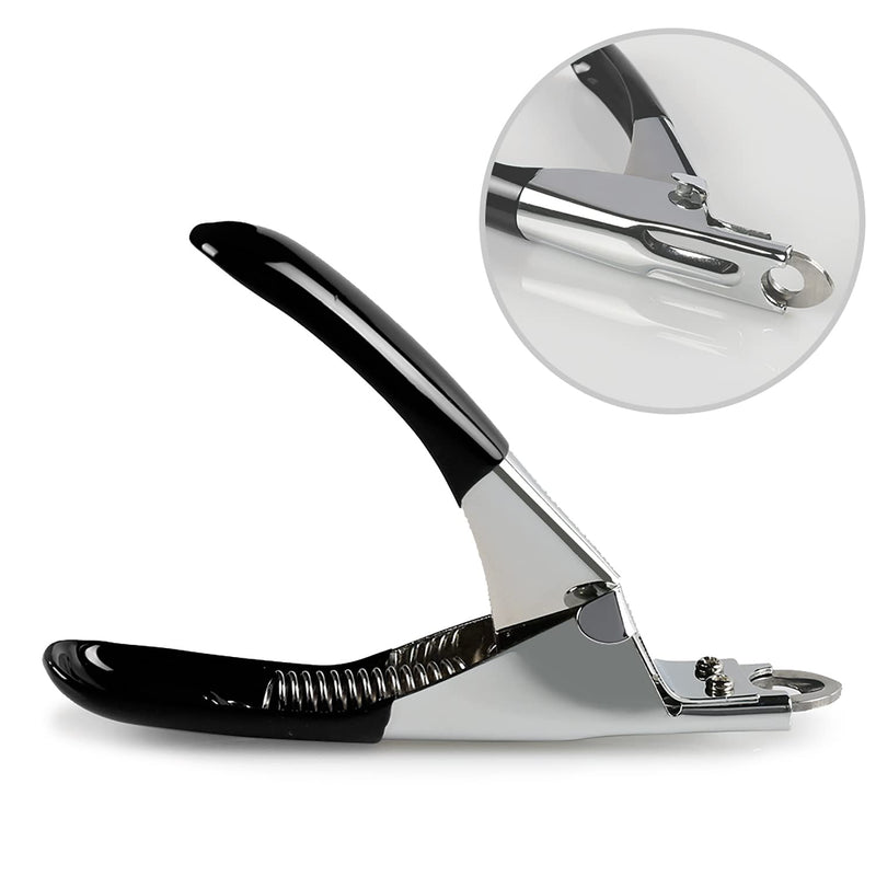 Dog Cat Pets Nail Clippers, Professional Pets Claw Trimmer with Free Nail File, Sharp Stainless Steel Blade, Sturdy Non Slip Handles - for Safe, Professional at Home Grooming Black - PawsPlanet Australia
