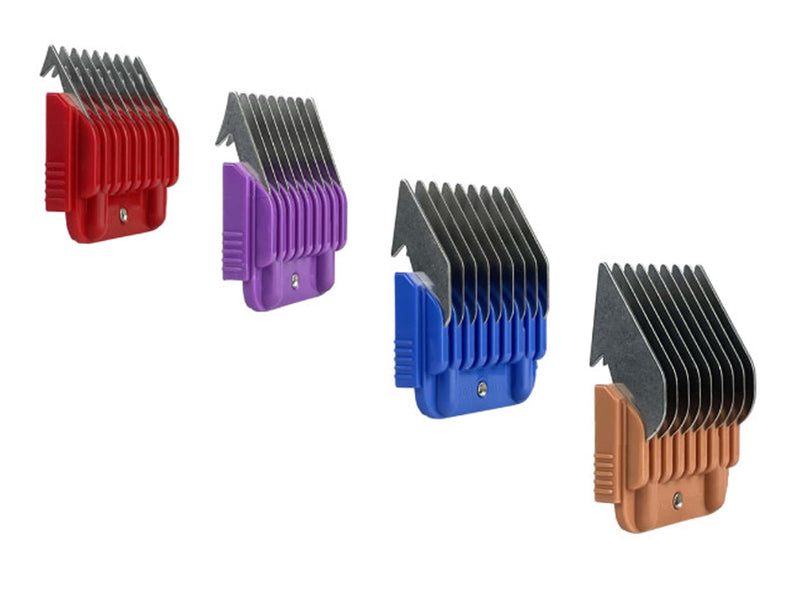 Masterclip Metal Comb Guides for Dog Clipper Clippers - choose your size 16mm, 19mm, 22mm, 25mm, 32mm or a Multi pack of 4 sizes (4 Pack - 3mm, 6mm, 10mm, 13mm) 4 Pack - 3mm, 6mm, 10mm, 13mm