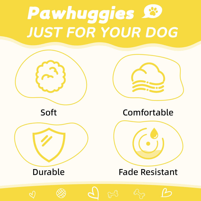 Yellow Dog Collar and Leash Set for Medium Size Dog, Breathable, Anti-Odor & Soft, Comfortable for Sensitive Skin Puppies, 90% Bamboo Rayon, Adjustable Quick-Release Buckle Pet Collar Medium Set Yellow Set - PawsPlanet Australia