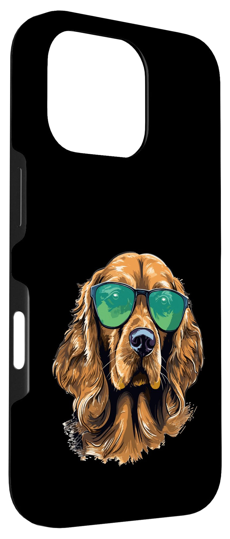 Cocker Spaniel Dog Breed Pet with Sunglasses Cute Graphic Case for iPhone 16 Pro