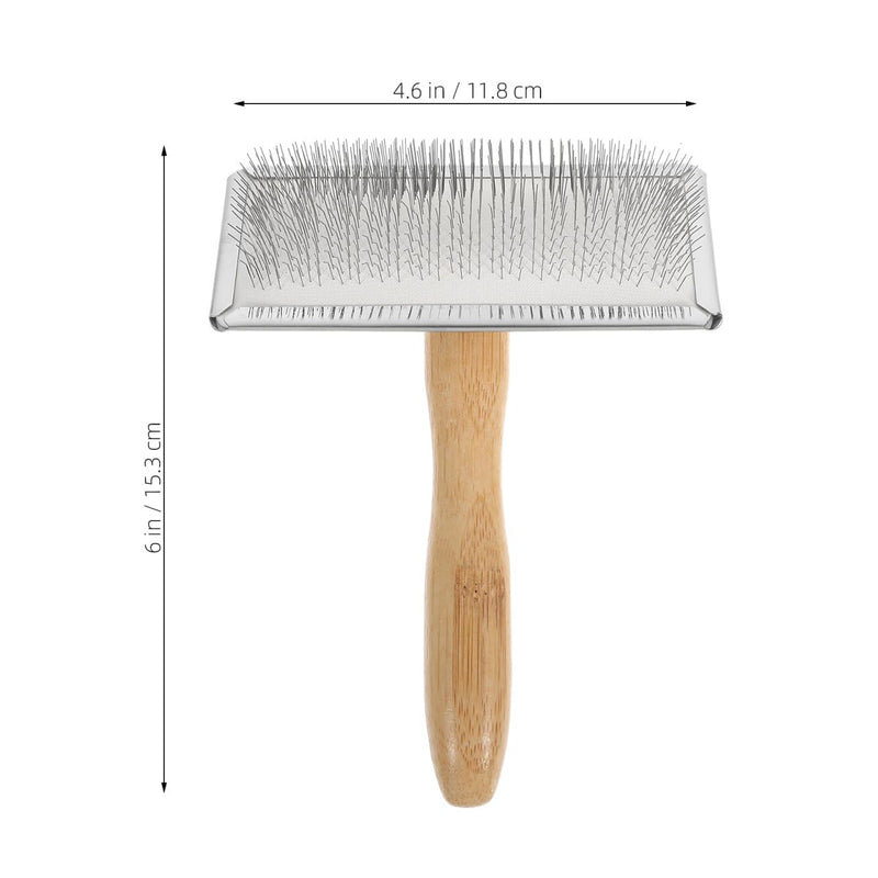 Versatile Wool Comb with Ergonomic Bamboo Handle, Quick Felting and Carding for Wool, Pet Care, Suitable for Craft Projects and Animal Fur Care