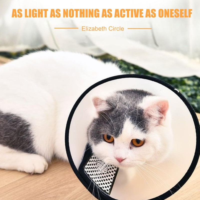 1 Pet Collar Plastic Elizabethan Plastic Elizabethan Collar Soft Cat Protective Collar Lightweight Elizabethan Collar for Kittens Puppies XS (15-18 cm)