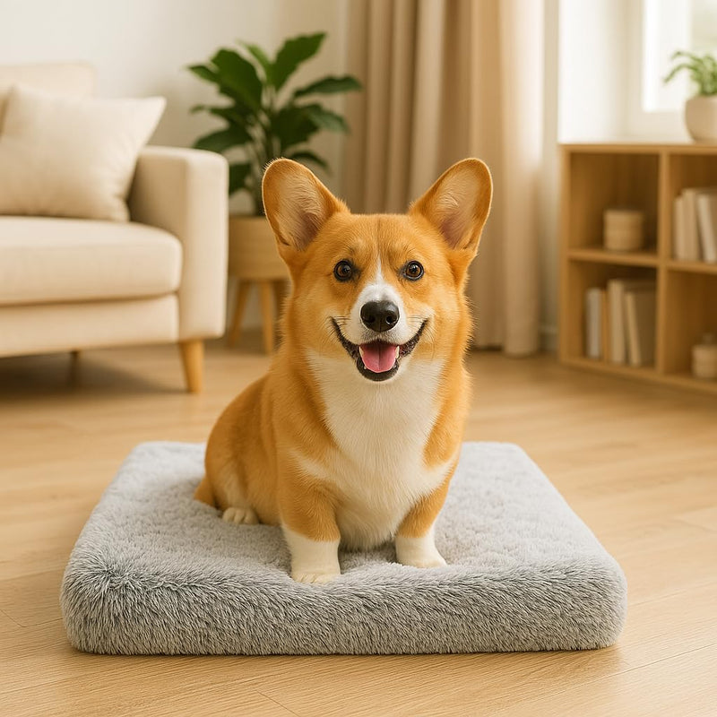 Dog Bed with Removable Cover, Orthopedic Dog Bed (Medium) - Premium Quality, Washable & Portable,Multiple Sizes, Stylish Design, Removable Cover, Size(19.68 x 15.74 X 2) inch Medium - PawsPlanet Australia