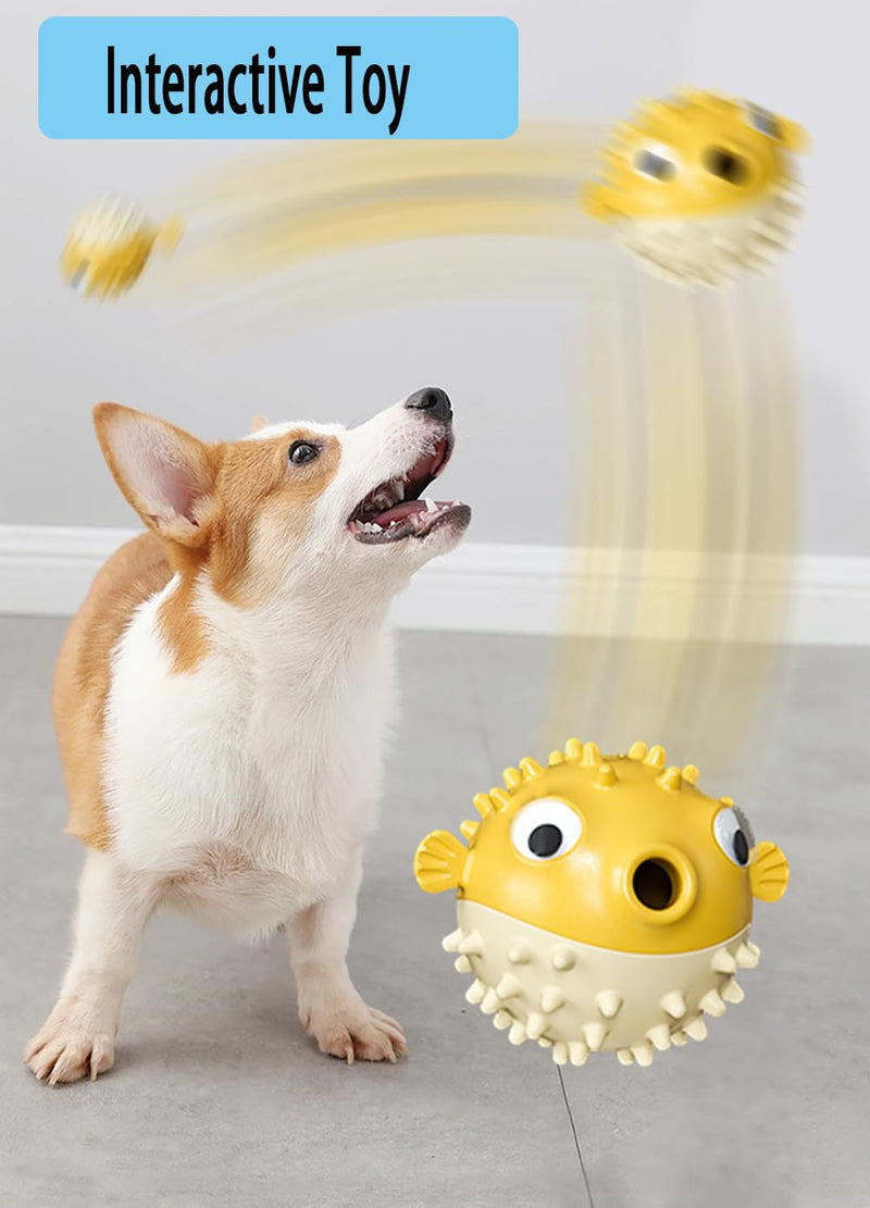 Interactive Dog Toys for Treat Dispensing Dog Chew Toys for Medium and Large Dogs,Educational Dog Toy (yellow) yellow - PawsPlanet Australia