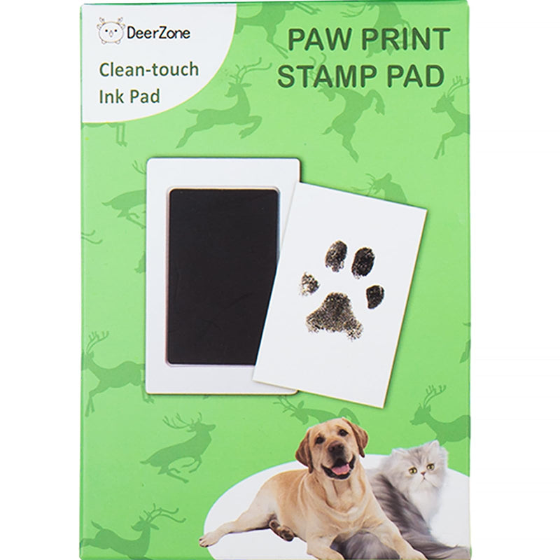 Inkless Paw Print Kit,Dog Paw Print Kit,Dog Nose Print Kit,Clean Touch Ink Pads and Imprint Cards,Pet Paw Print Impression Kit for Dogs Cats Footprint Keepsake Small-Medium 4 Pack Black - PawsPlanet Australia