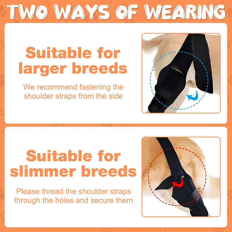 Dog Knee Brace for Hind Leg, Dog Leg Protectors, Dog Knee Brace for Cruciate Ligament, Dog Leg Brace for Wound Injury and Sprain Healing of Arthritis for Torn ACL Front Leg
