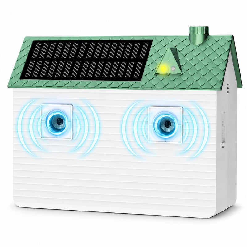 Solar Ultrasonic Bark Control Device for Your Own Dog – BBB Certified Humane Training Aid Tool, Dual-Frequency Ultrasonic 50ft Detection, 3 Adjustable Frequencies for Small Medium Large Dogs