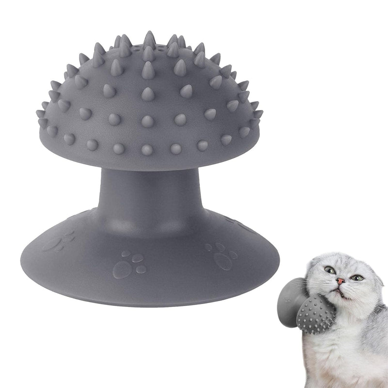 Grey Cat Corner Scratcher | Cat Corner Self Groomer - Remove Loose Fur, Removable Design for Cleaning, Cat Massage Combs for Short Long Fur Cats Grooming,Kitten Puppy Massager Brushes - PawsPlanet Australia