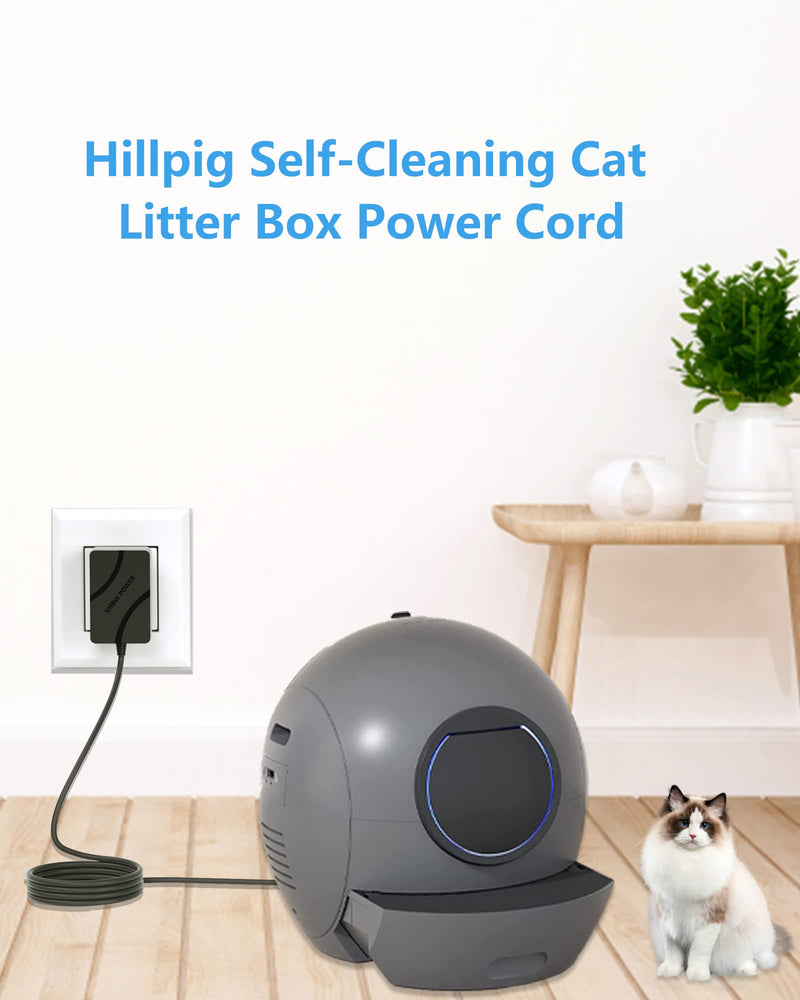 12V Power Cord for LitterMaid LM680C LM980 P-70016, Replacment for Hillpig Self-Cleaning Cat Litter Box Automatic Self-Cleaning Classic Replacement Power Supply - PawsPlanet Australia