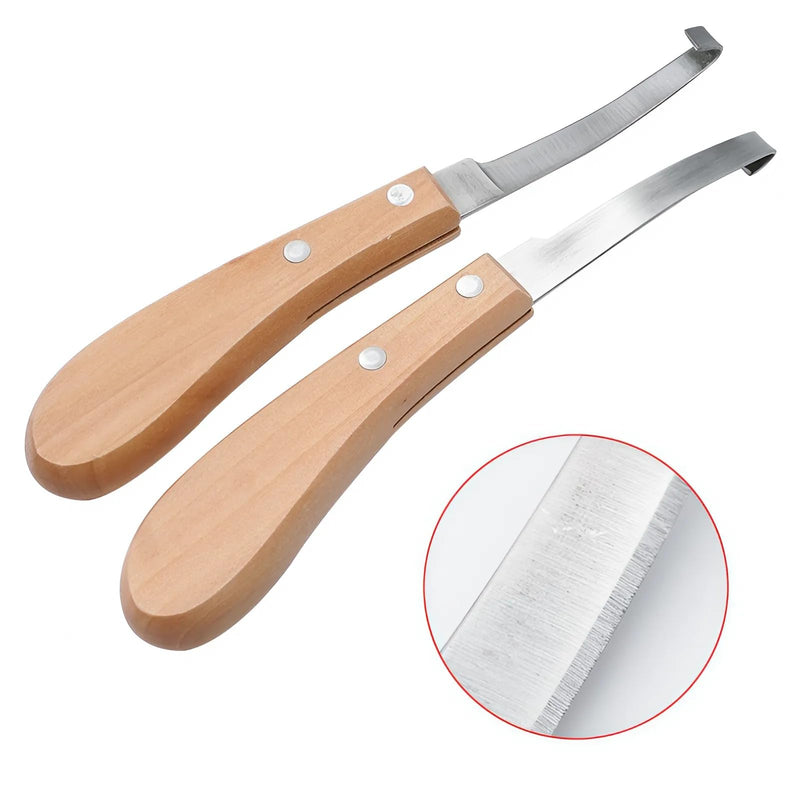 Hoof Knife Knife Sharpener Stainless Steel Farrier Knife For Horse Shoes Hoof Knife For Horses Hoof Pick Knife Bot Fly Knife For Horses Horse Hoof Knife With Hoof Knife Sharpener Cutter Knife